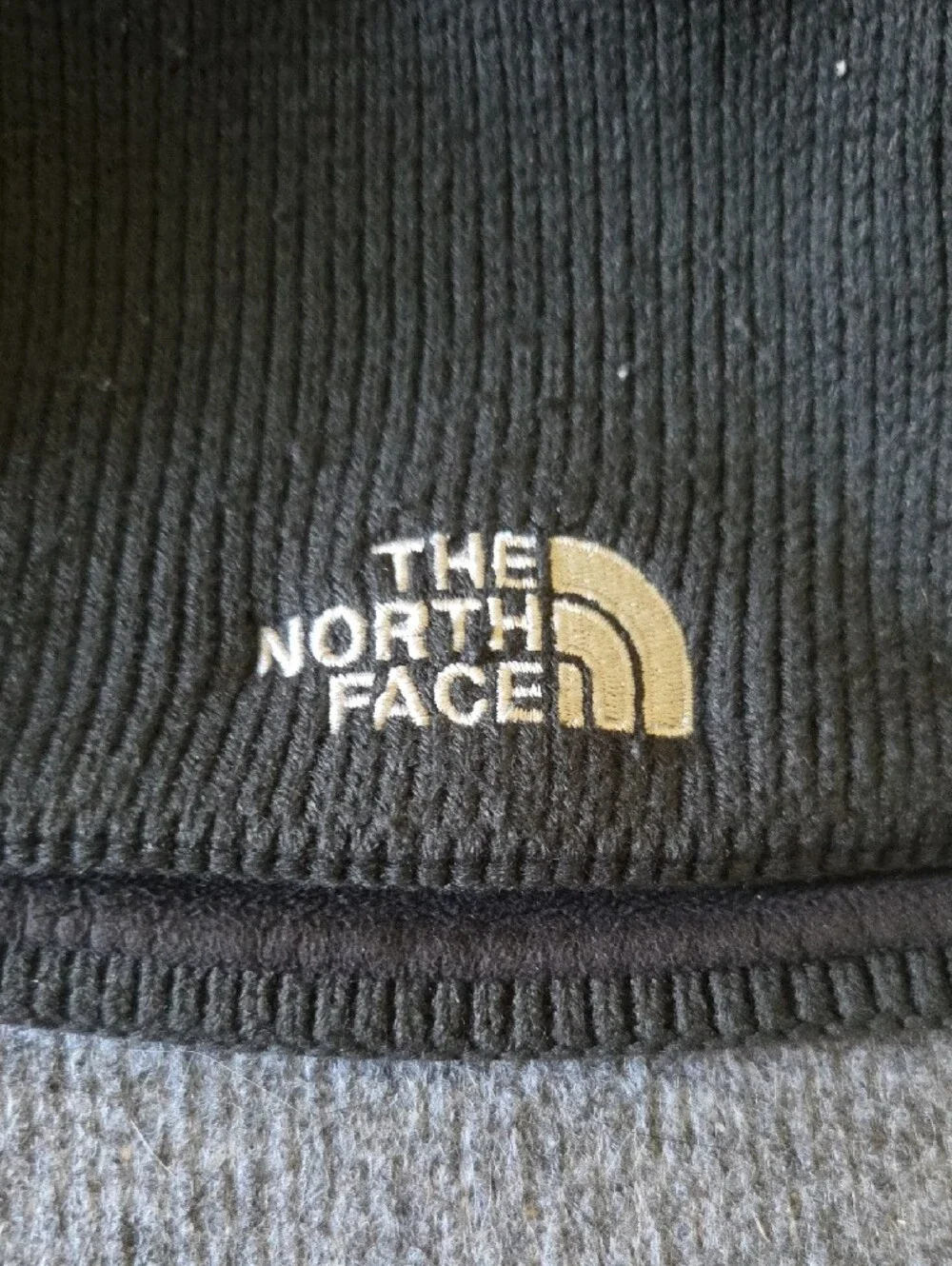 The North Face Black Knit Logo Beanie